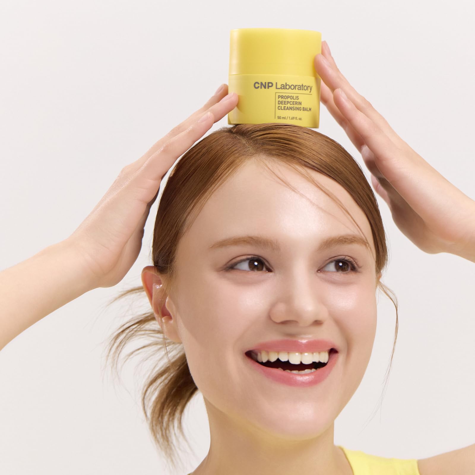 CNP Propolis Deepcerin Cleansing Balm applying to makeup removal process for all skin types