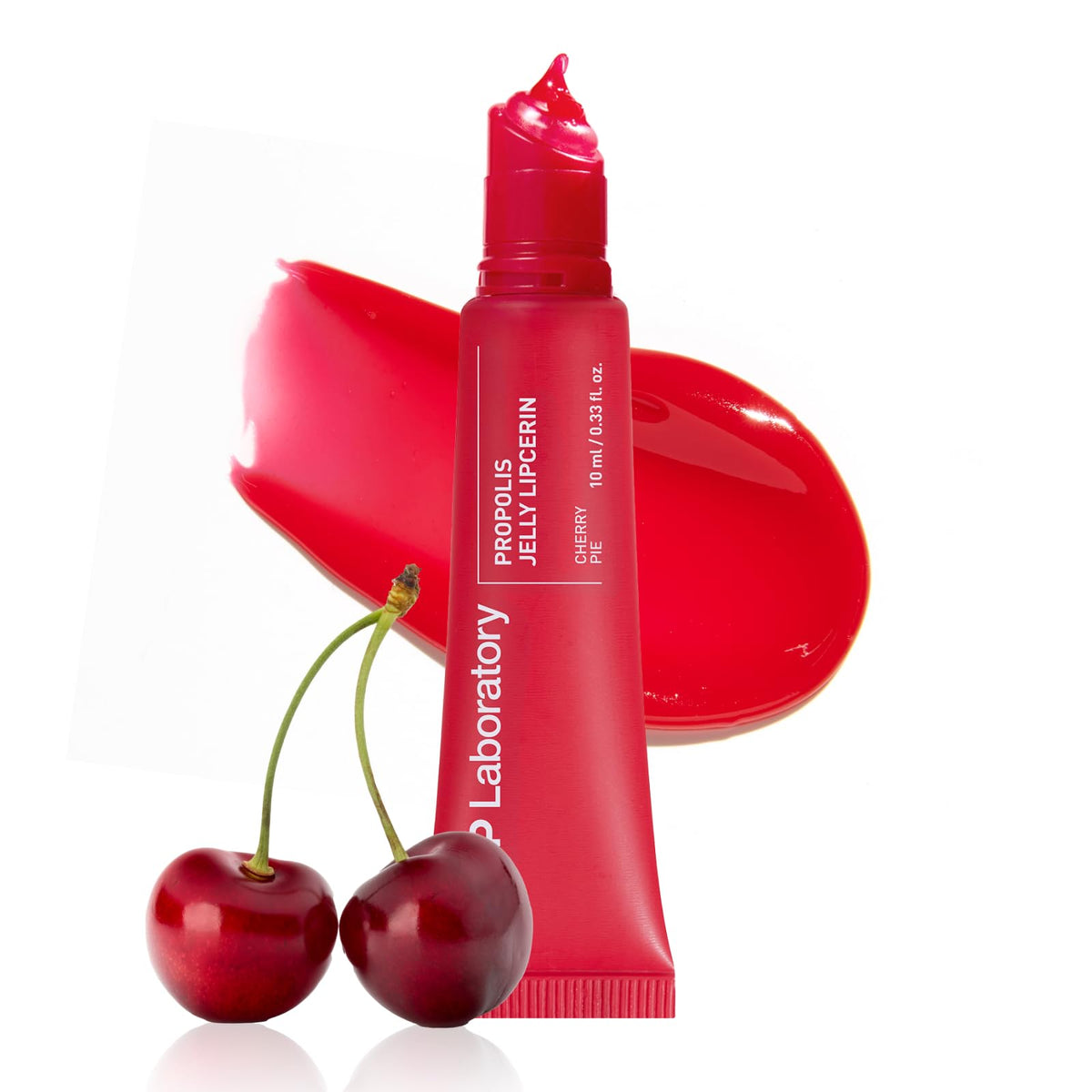 CNP Propolis Jelly Lipcerin 04 Cherry Pie tint on lips with lasting shine and moisture