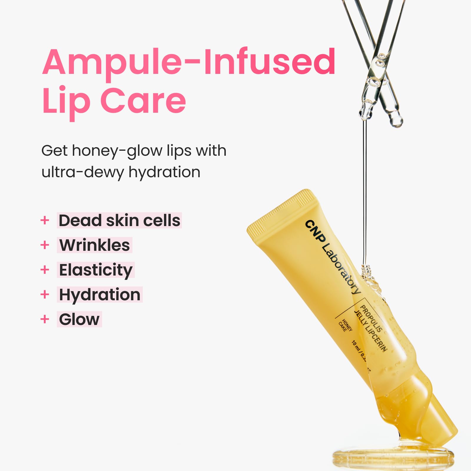 CNP Propolis Jelly Lipcerin gloss-shine highlight on lips