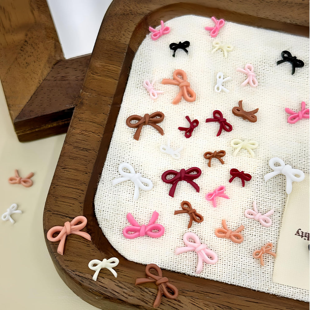 CnSybaris 3D valentines bow nail art offers cute romantic flair for DIY nails.