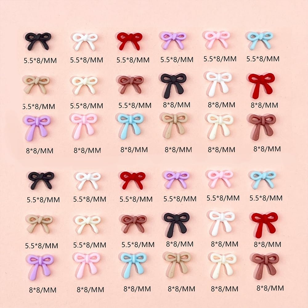 CnSybaris nail art decor bow mix suits pro and home nail sessions.