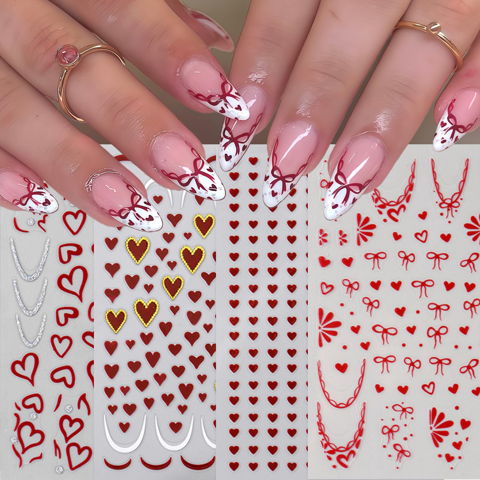 CnSybaris 3D self-adhesive nail stickers add dimension without tools