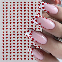 CnSybaris bows and french lines heart decals for stylish mani accents