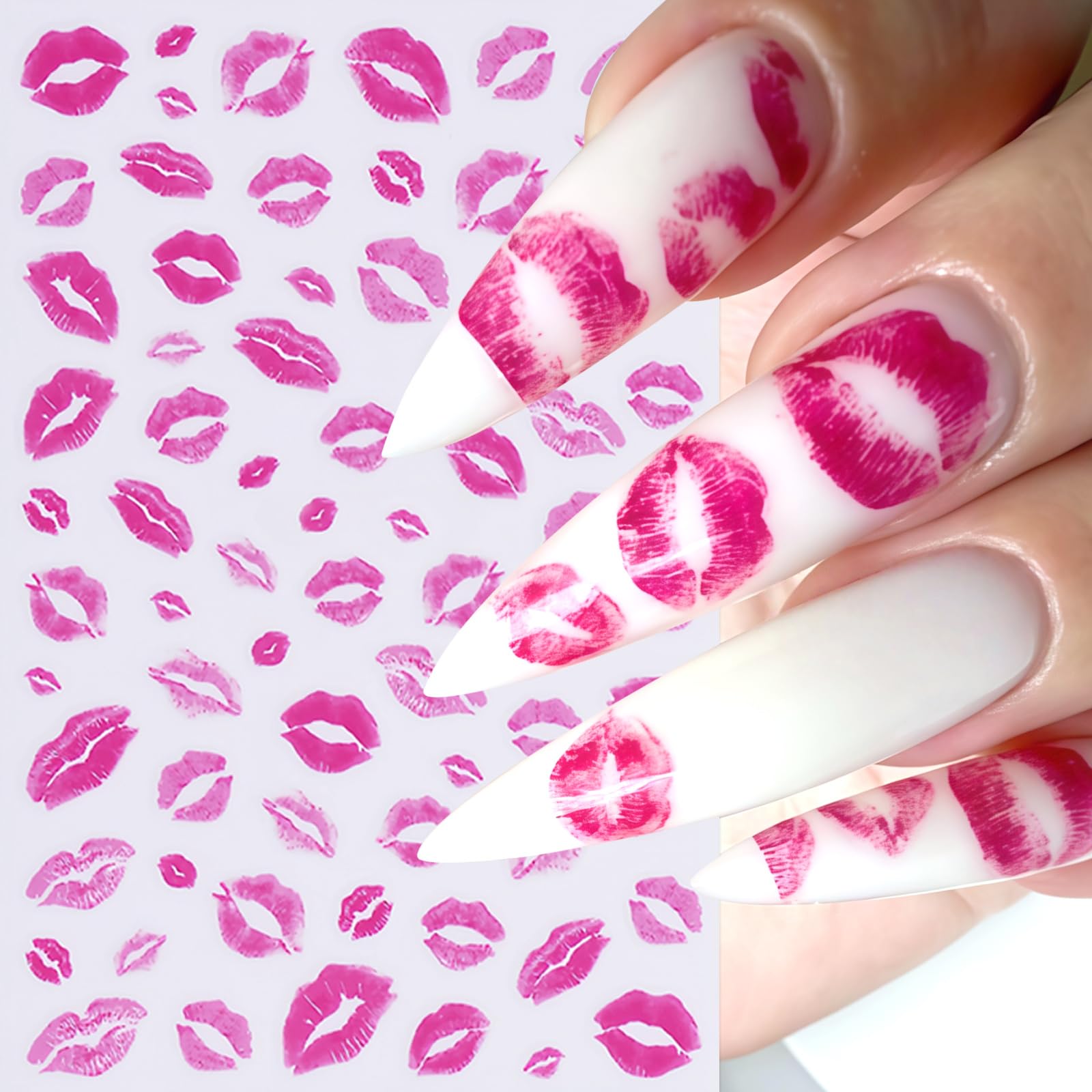 CnSybaris pink lips decal adds feminine flair at a glance