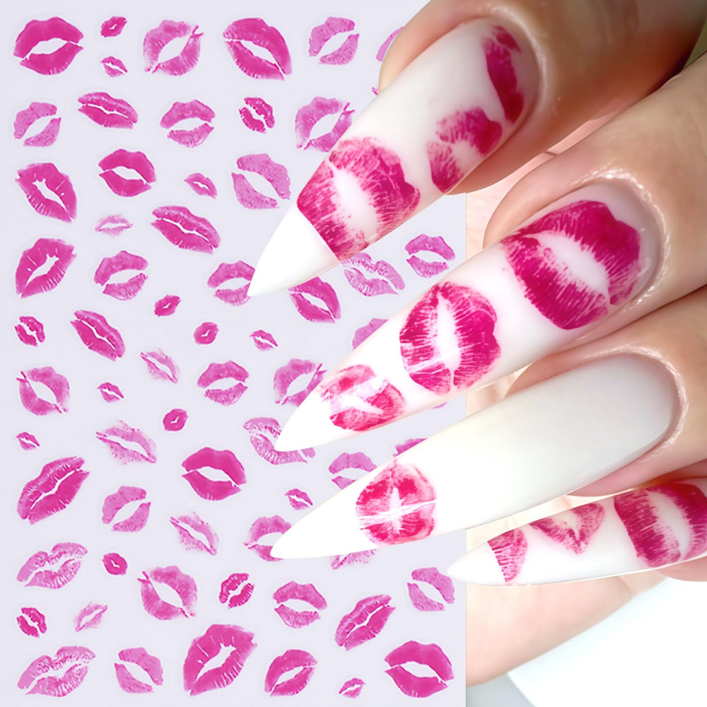 CnSybaris pink lips decal adds feminine flair at a glance
