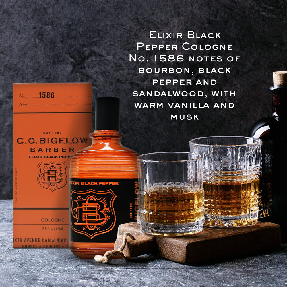 Spray nozzle of C.O. Bigelow Elixir Black Pepper No. 1586 ready for application.