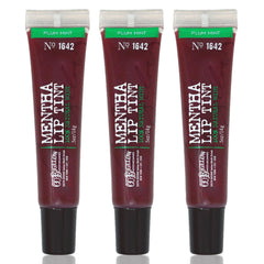 C.O. Bigelow Plum Mentha Lip Tint Trio box display showing gift-ready packaging