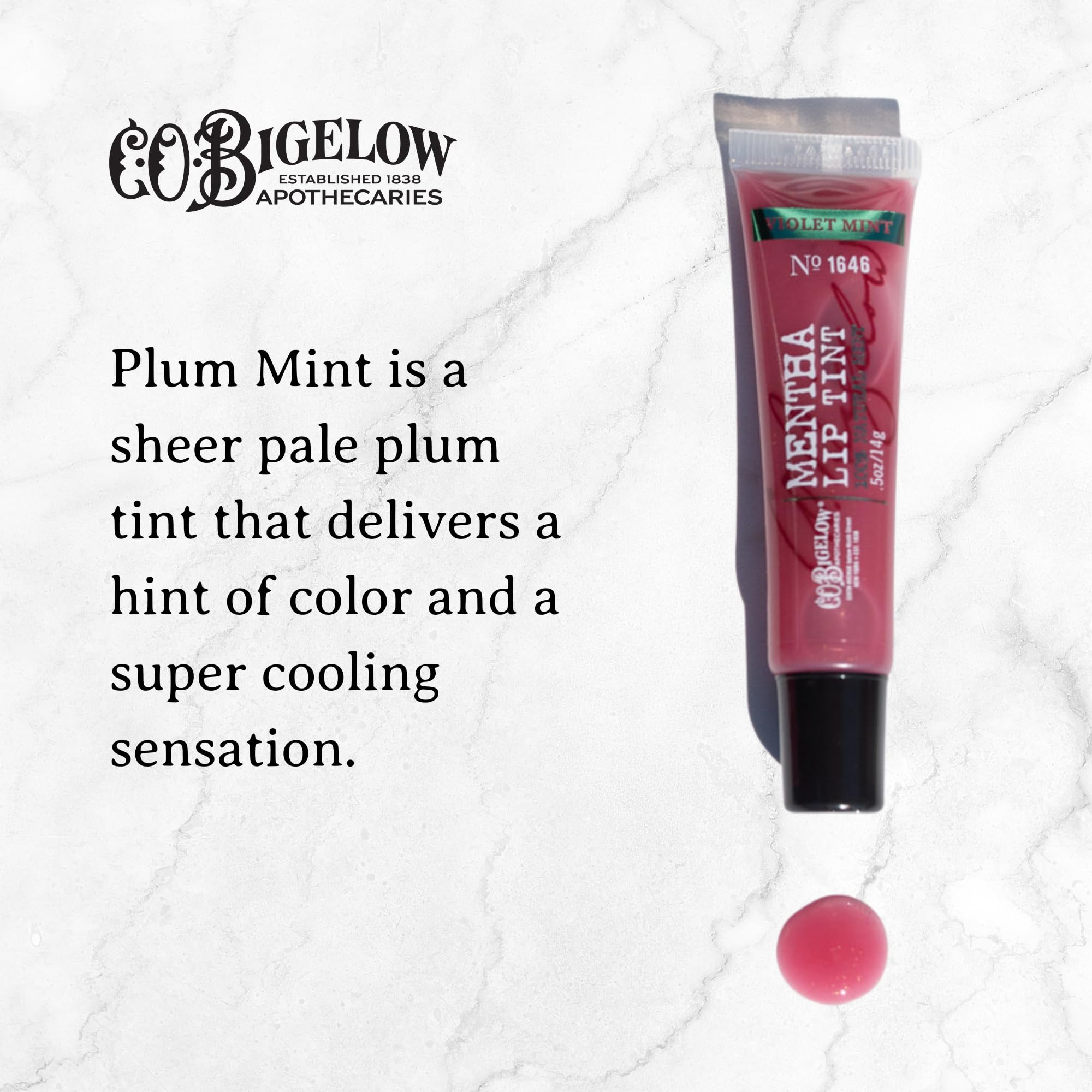 Three Plum Mentha lip tint tubes in a bag-ready set for on-the-go hydration