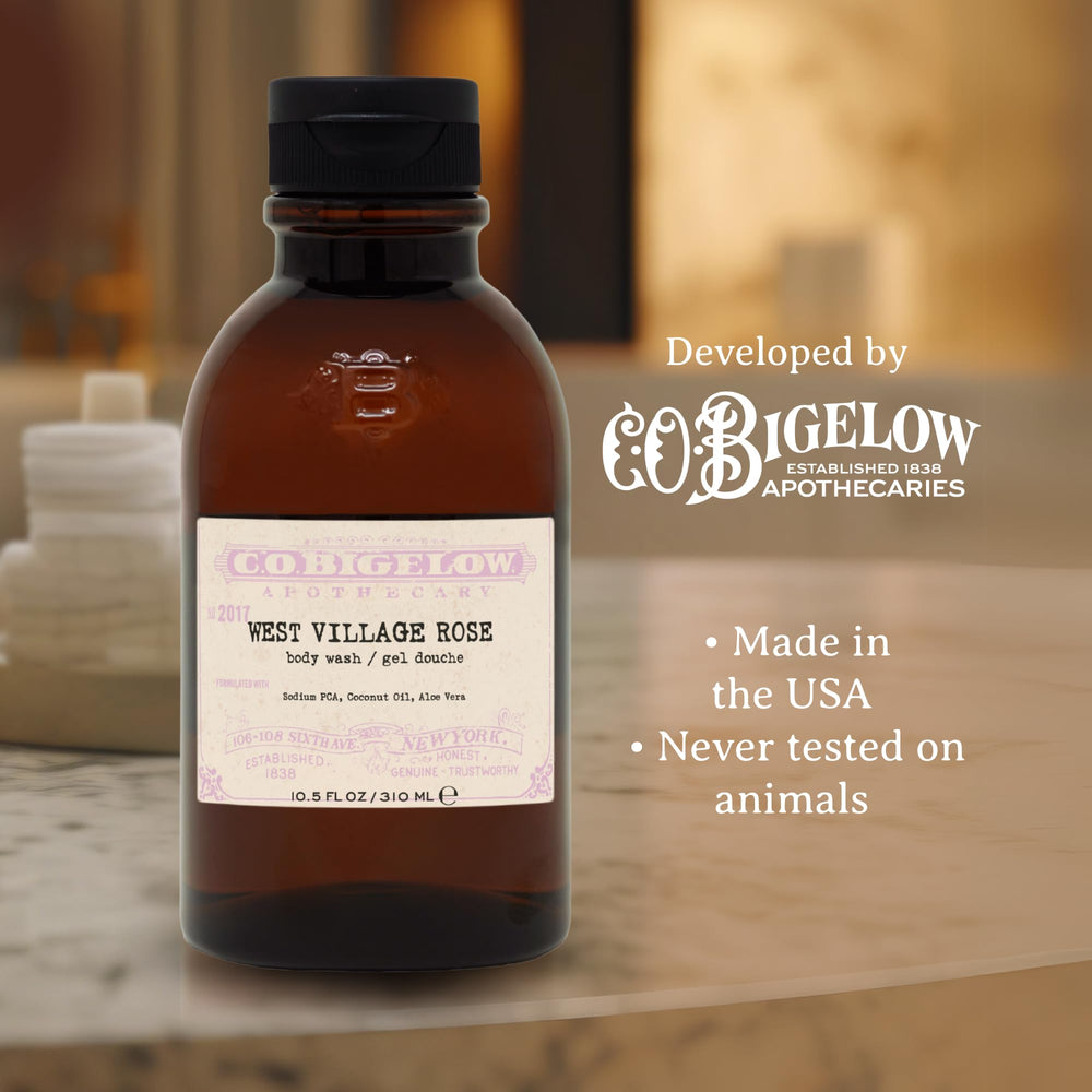 Product shown in daily-use routine setup with soft rose scent.