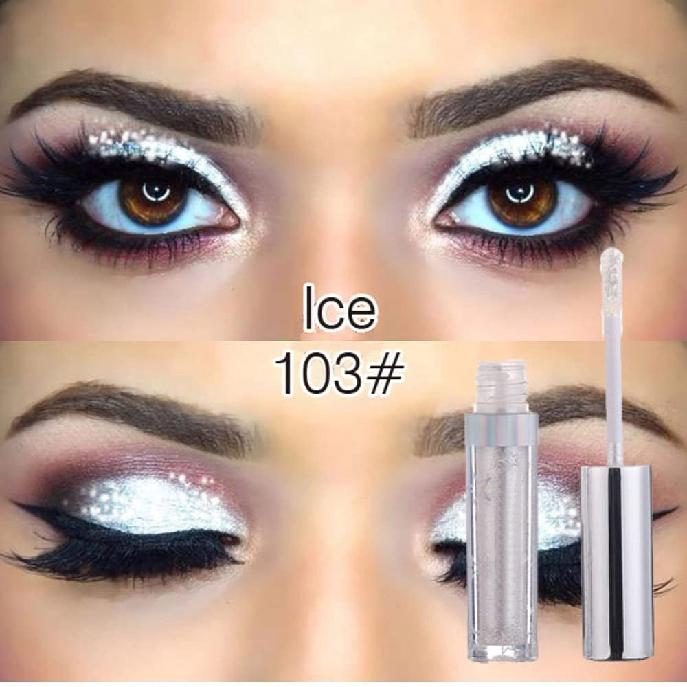 Coalitione shimmering eyeshadow swirl shows sparkling particles for dimension.