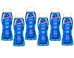 Coast 2-in-1 Hair & Body Wash bottle with classic scent for daily freshness.