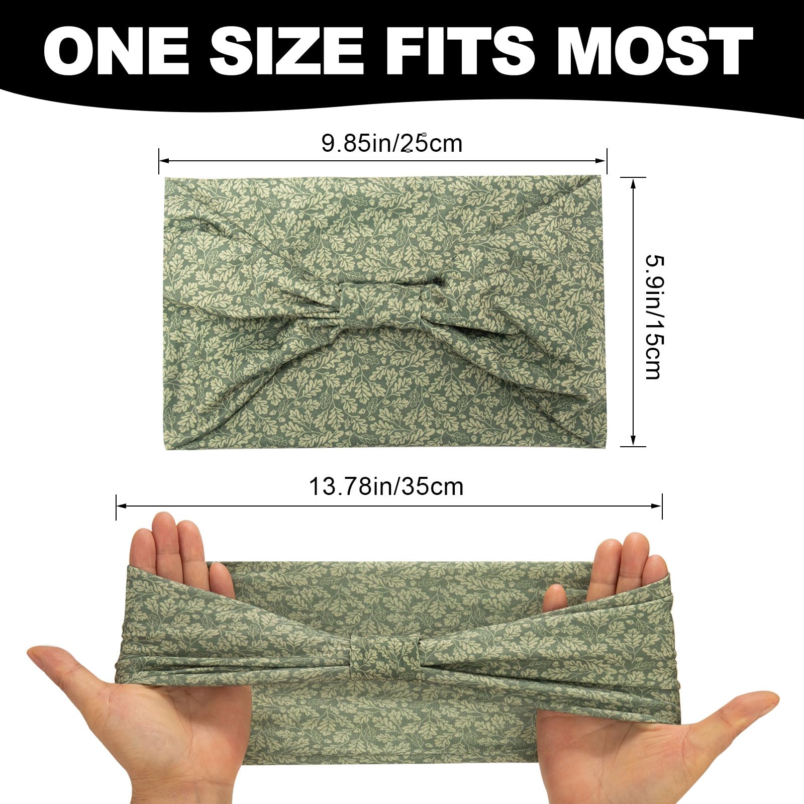 Cobahom 6-pack wide headbands are lightweight and sweat-absorbent for daily wear.