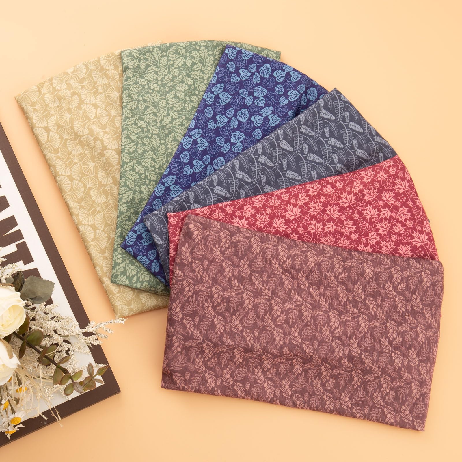 Cobahom versatile leaf-pattern headbands pair with outfits from casual to sporty.