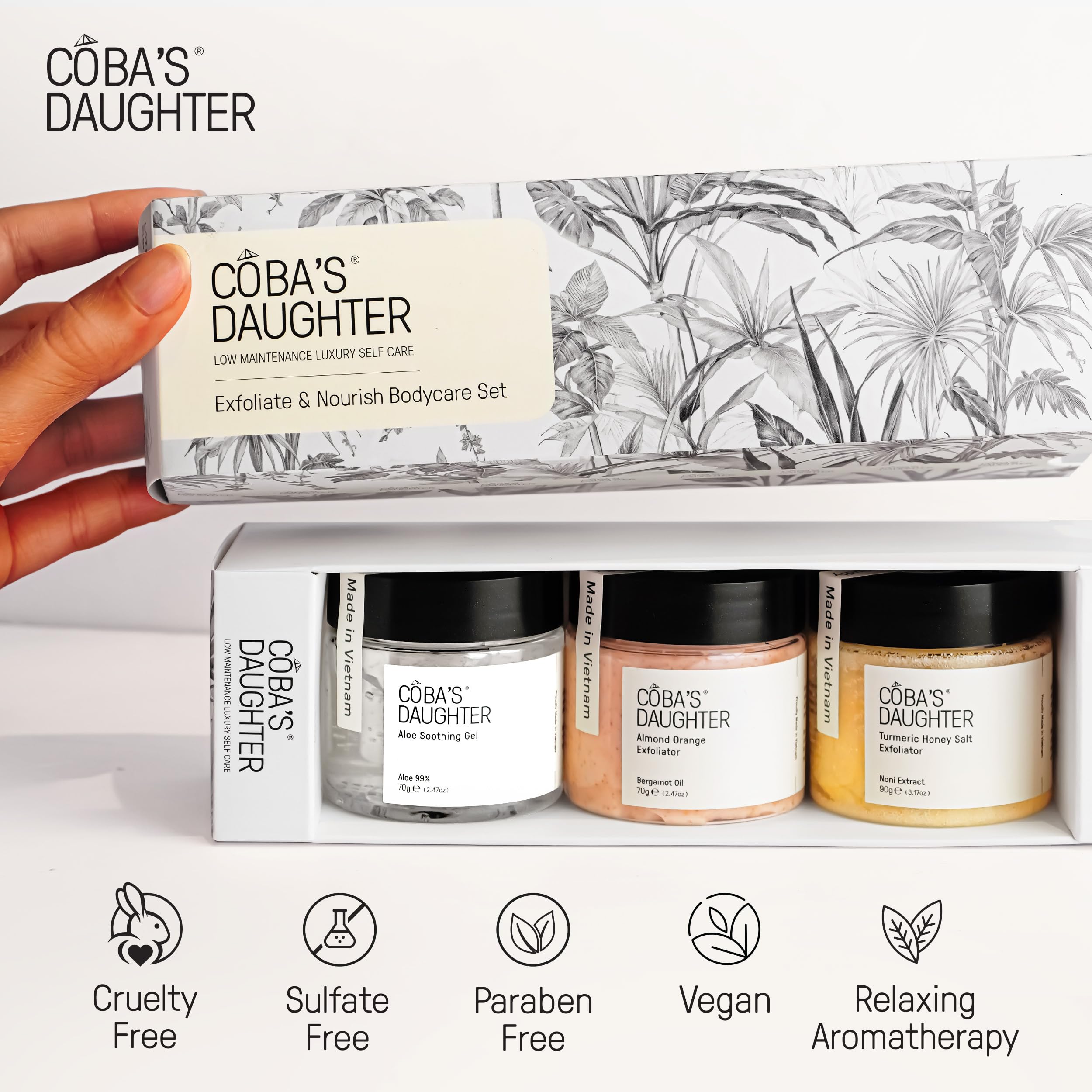 COBA'S DAUGHTER Luxury Spa Gift Set box for premium gifting