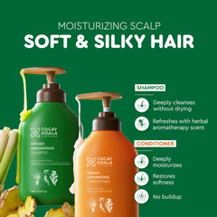 COCAY HOALA VIETNAM ginger shampoo texture closeup highlights cleansing micro-lather for a light feel