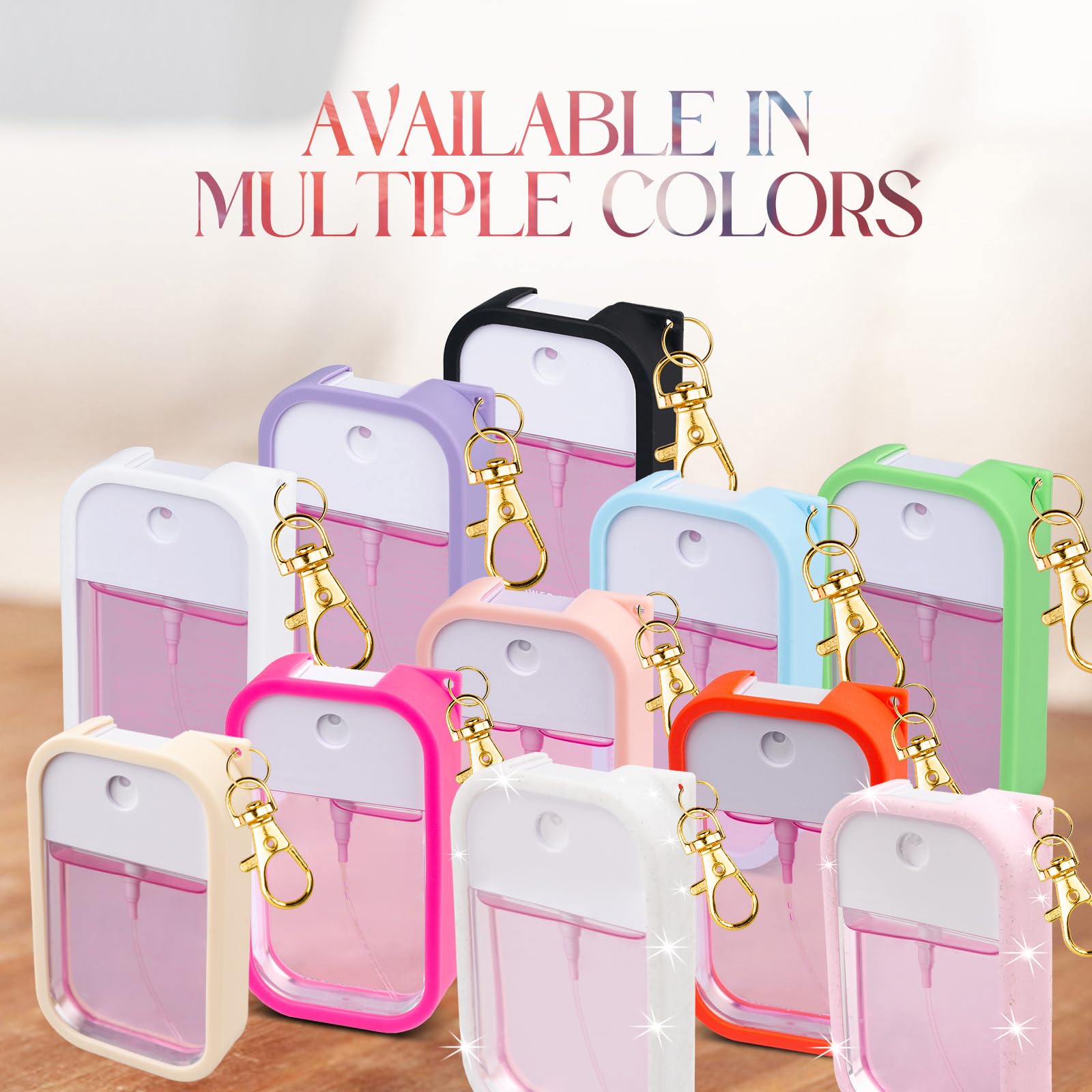 COCGVEL 360-degree keychain attached to handbag for quick access