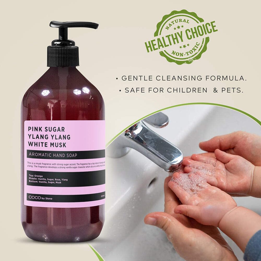 COCO by Stone vegan Castile bottle with pump for easy use