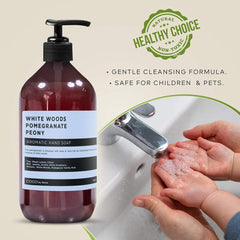COCO by Stone White Woods hand-wash action demonstrating soft cleansing