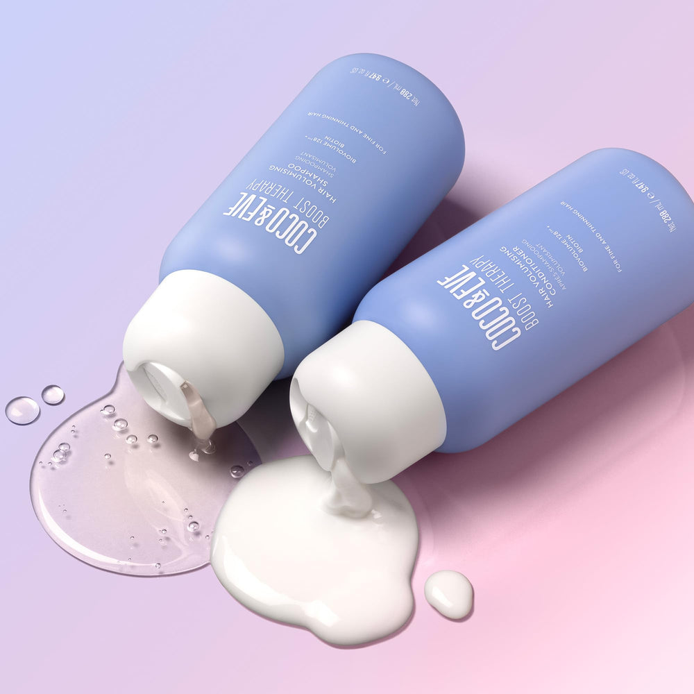 Coco & Eve Boost Therapy conditioner tube shown for nourished, thicker strands