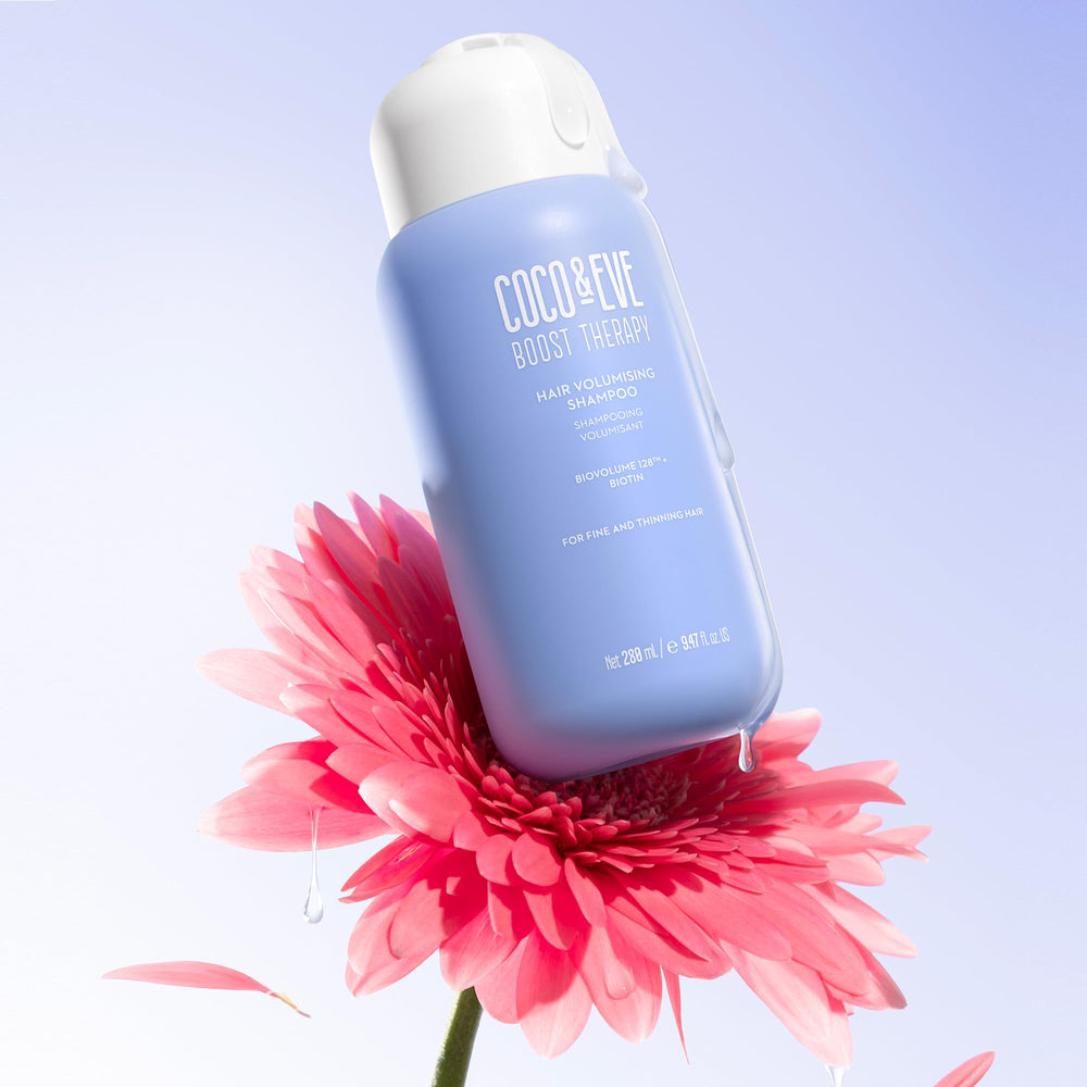Coco & Eve packaging highlights premium volume formula