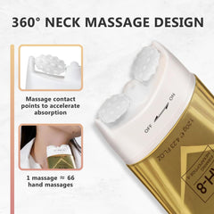 COCOBEAUTY AH-8 close-up of silky texture and absorption