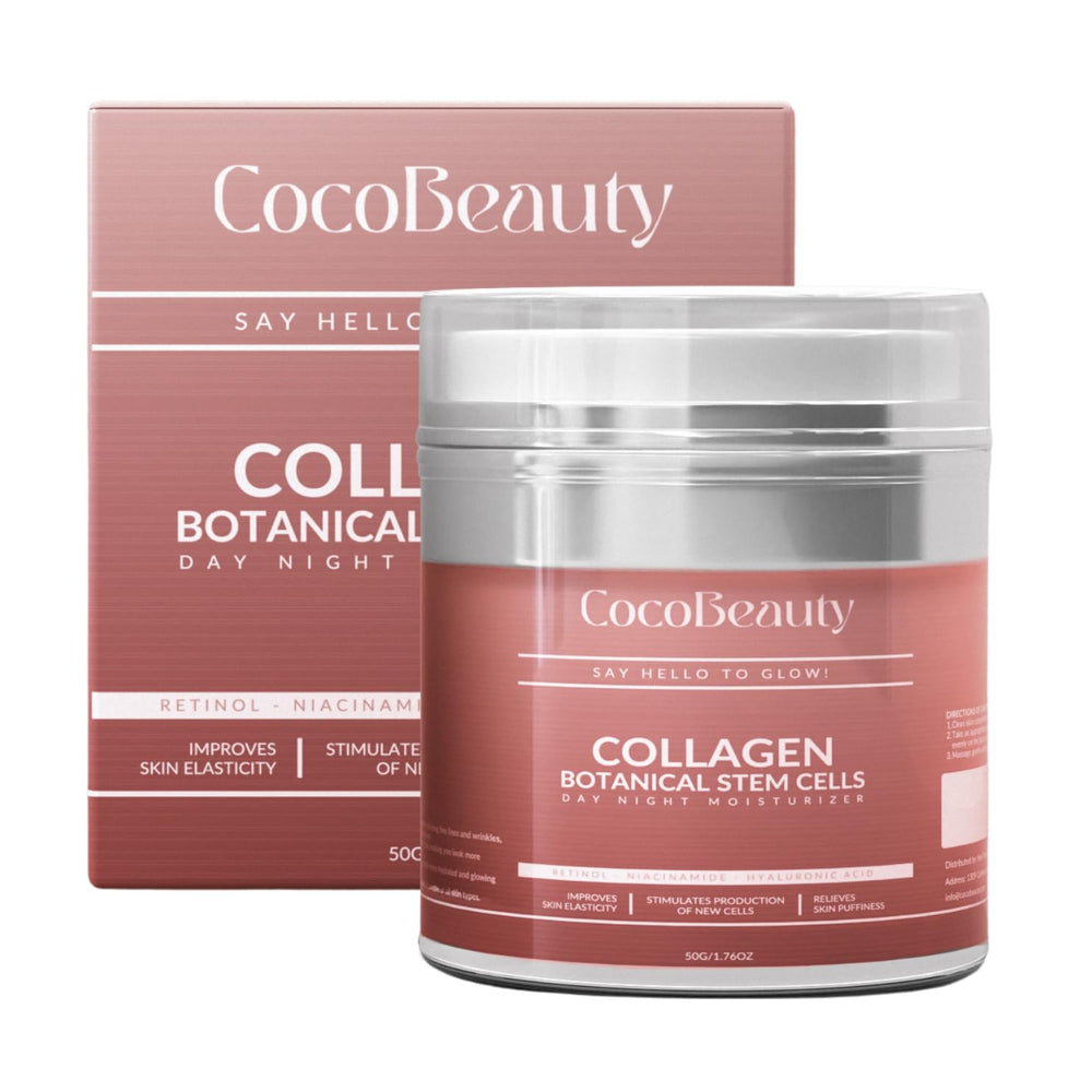 COCOBEAUTY Collagen Lift Cream bottle shows a lightweight, hydrating formula for daily use.