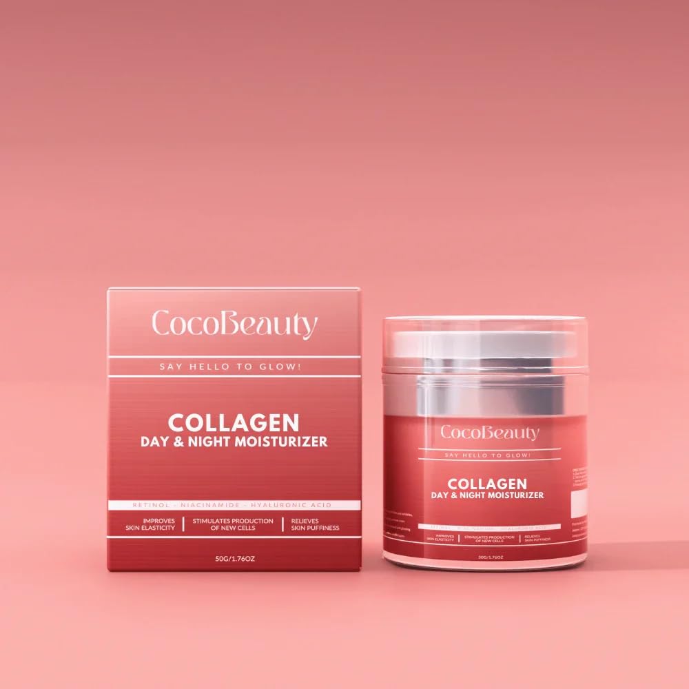Product packaging display reinforcing premium skincare routine for aging skin.