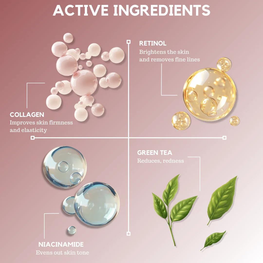 Cream spread on skin highlighting plumping hydration and a gentle lift.