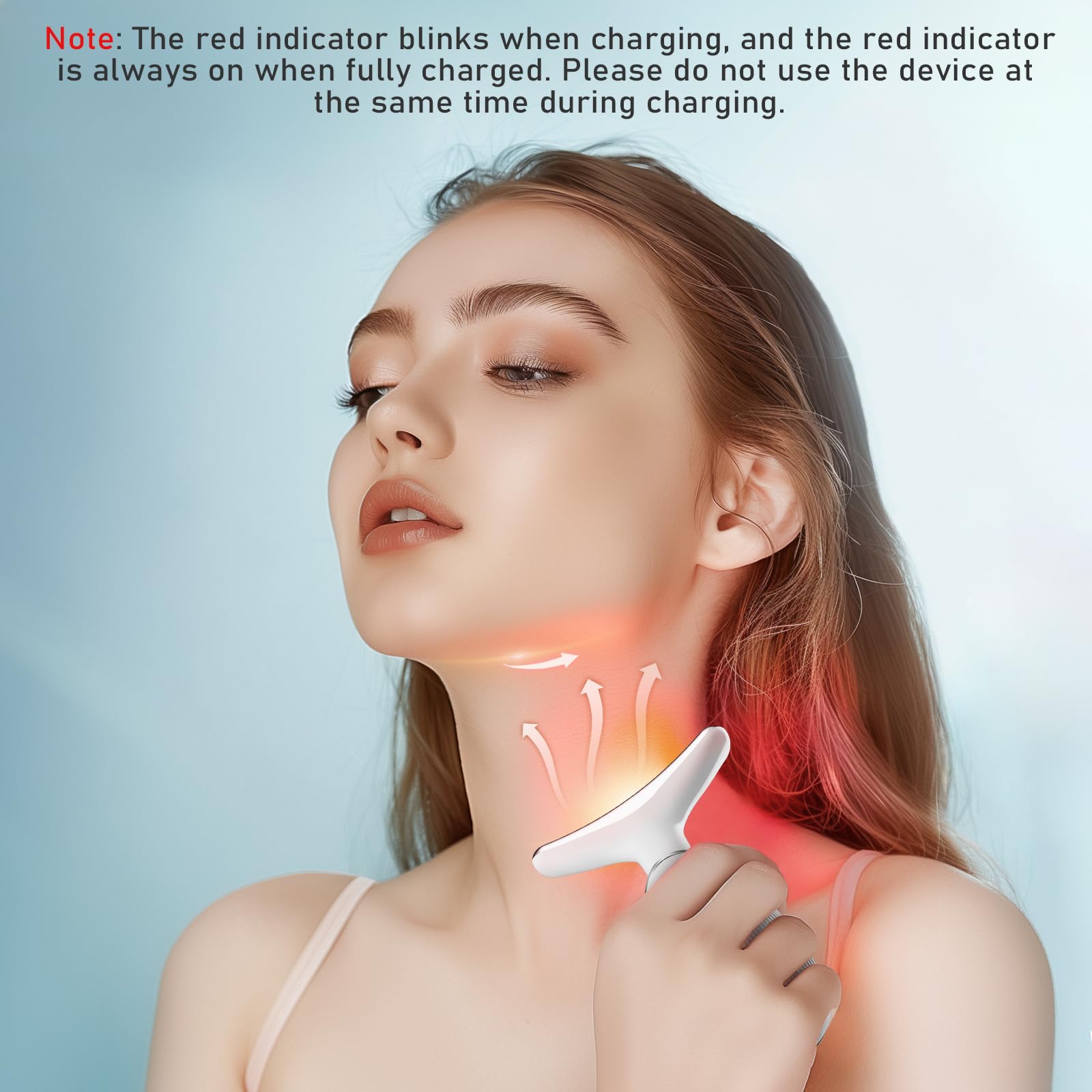 Cocobeen Face-Neck Tool close-up handle showing smooth surface for gentle stimulation.