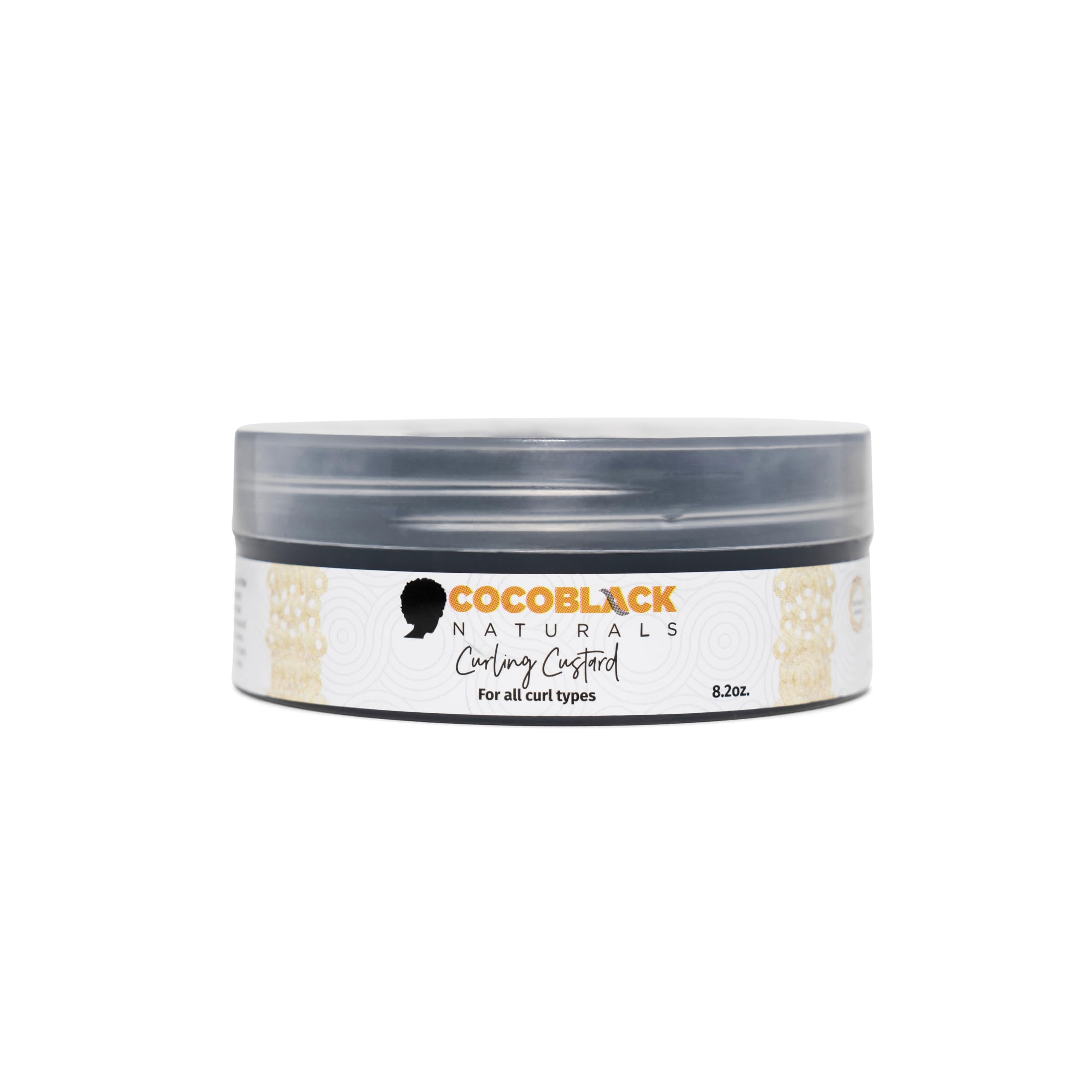 CocoBlack Naturals Curling Custard bottle for defined curls in Type 4 hair