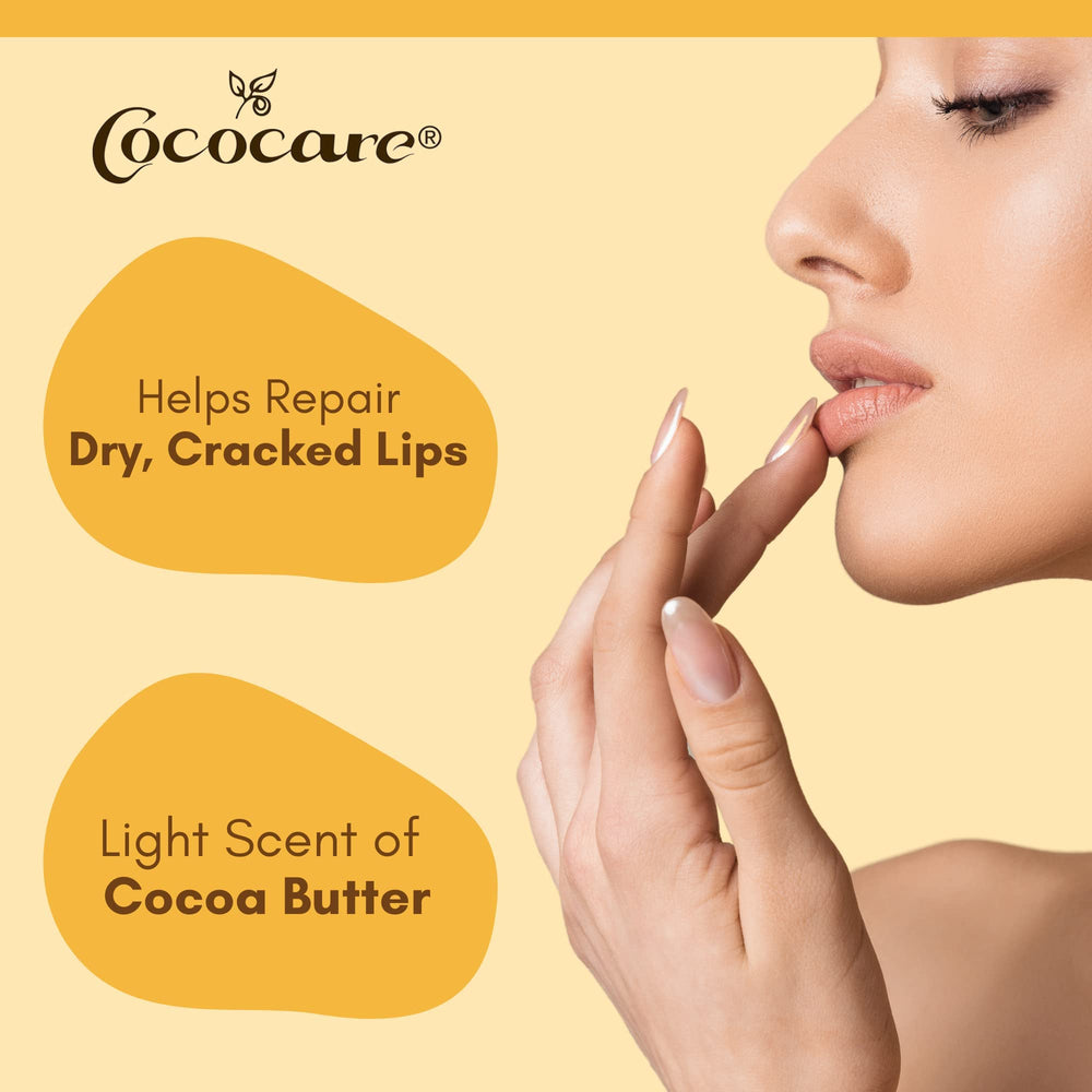 COCOCARE Cocoa Butter Lip Balm ingredients include sunflower oil for nourishment.
