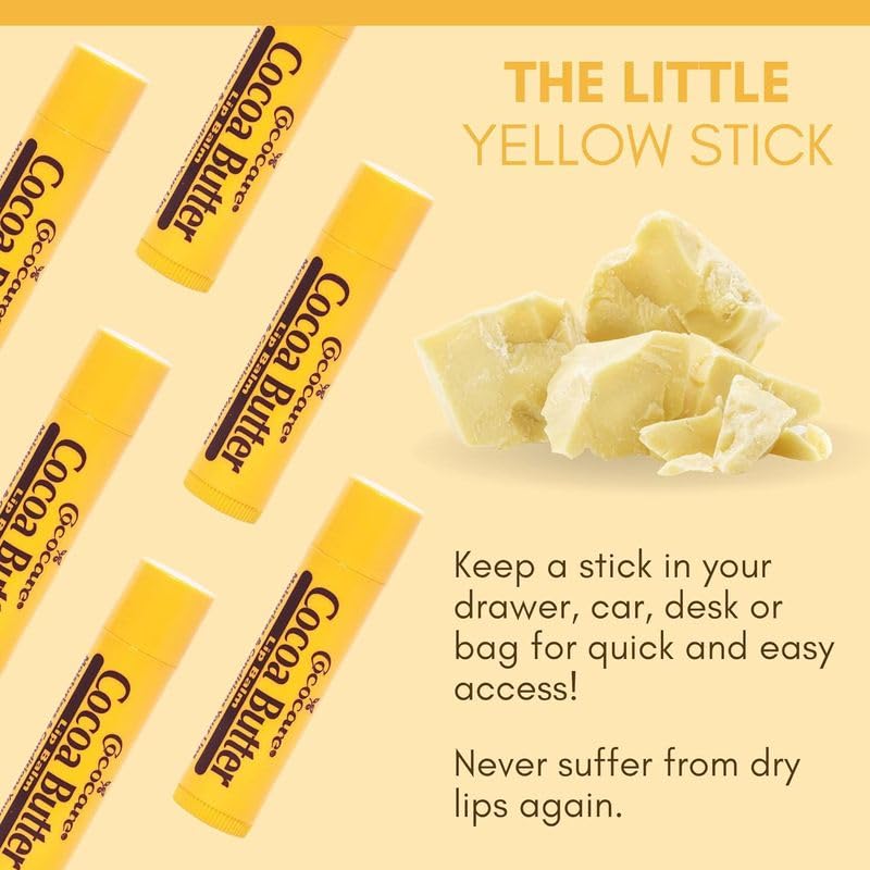 Natural blend of cocoa butter and oils nourishes lips with aloe vera.