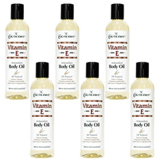 COCOCARE Vitamin E Body Oil bottle pour provides daily hydration for all skin types.