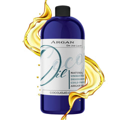 Cocojojo Argan Oil bottle for hair and skin nourishment.