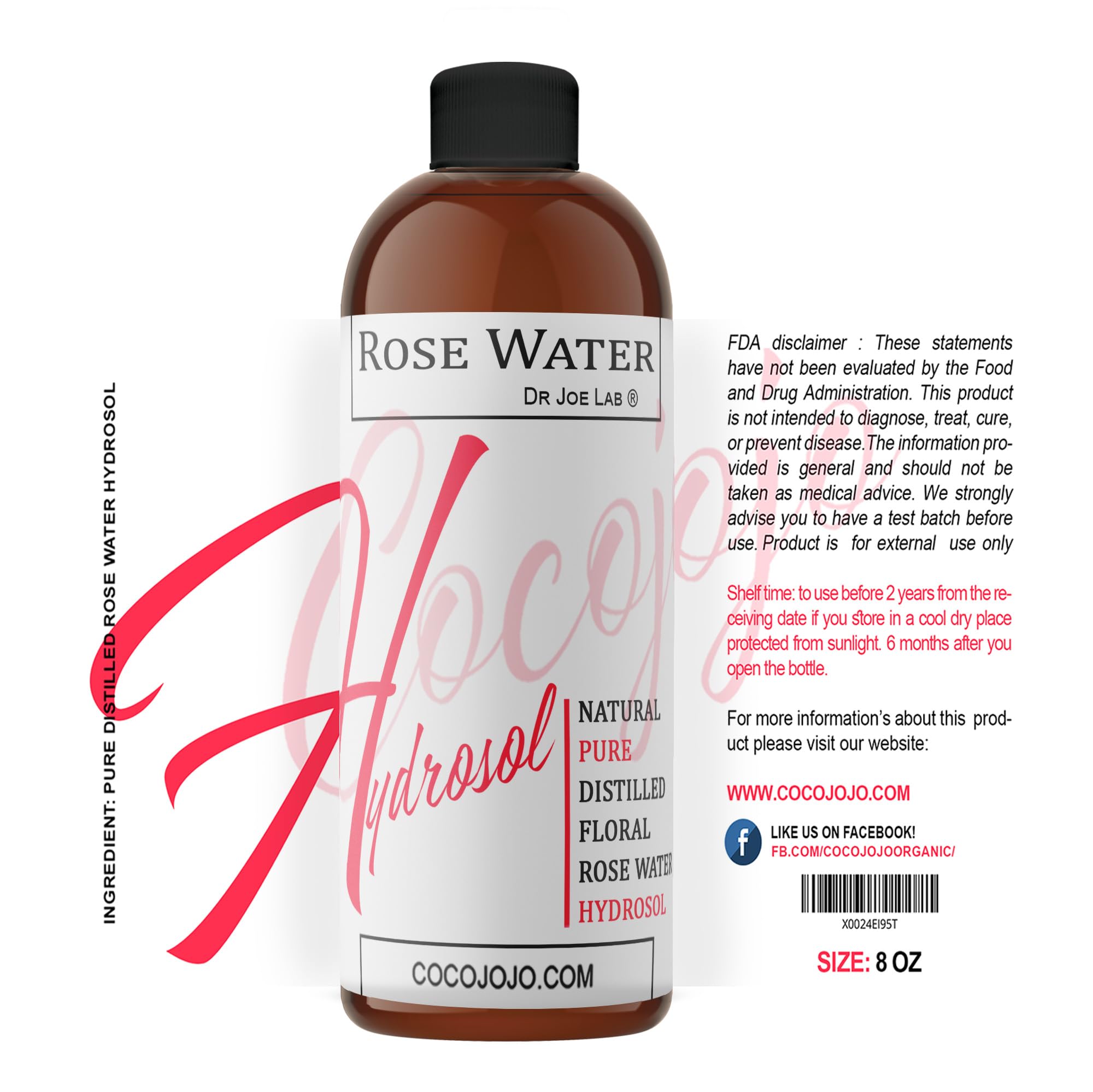 Cocojojo Bulgarian rosewater spray for daily routine