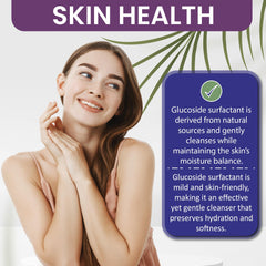Cocojojo Coco Glucoside foaming action image captures natural foam for bubbly baths