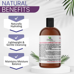 Cocojojo Coco Glucoside pour shot demonstrates mild surfactant for cleansing