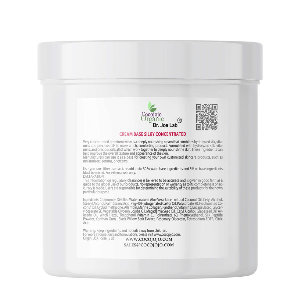 Cocojojo Cream Base – concentrated silky texture for DIY cosmetics and hydration.