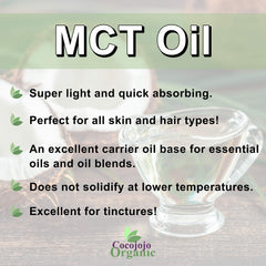 Cocojojo fractionated coconut oil in a BPA-free bottle for daily use