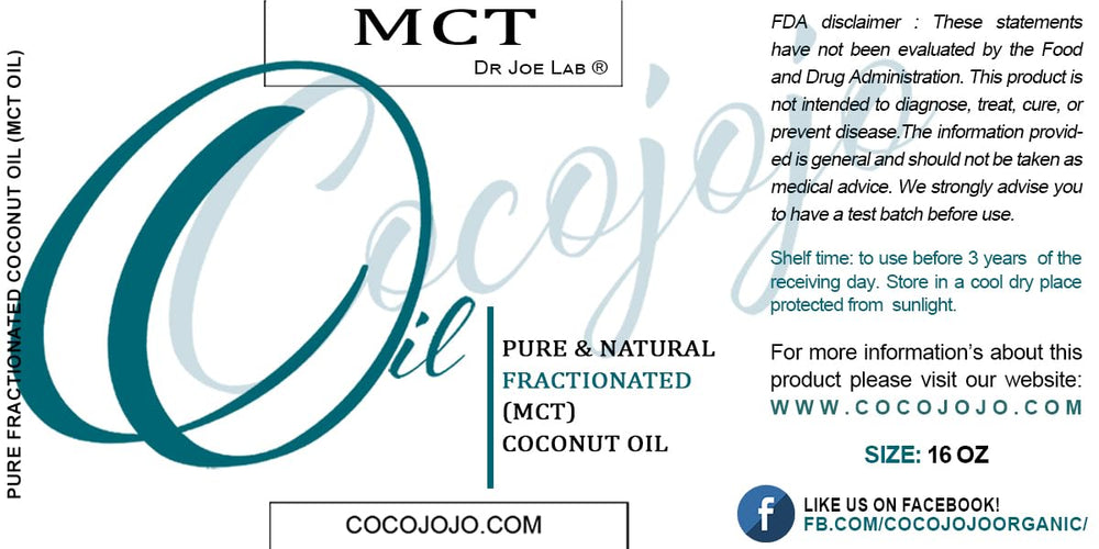 Cocojojo fractionated coconut oil liquid texture ideal for fast absorption