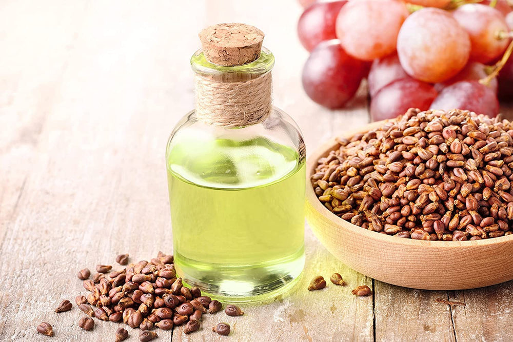 Cocojojo Grapeseed Oil skin-care setup for daily hydration.