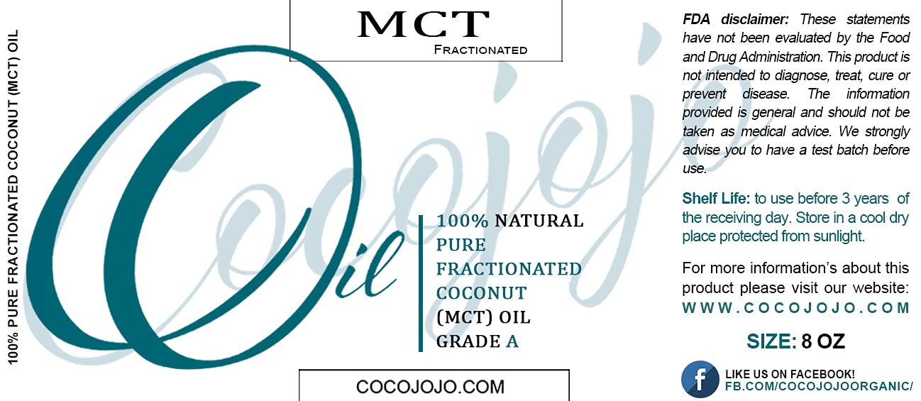 Cocojojo MCT oil pour shows liquid texture ideal for massage and hair care