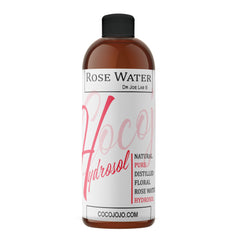Cocojojo rose hydrosol bottle with sprayer for facial hydration