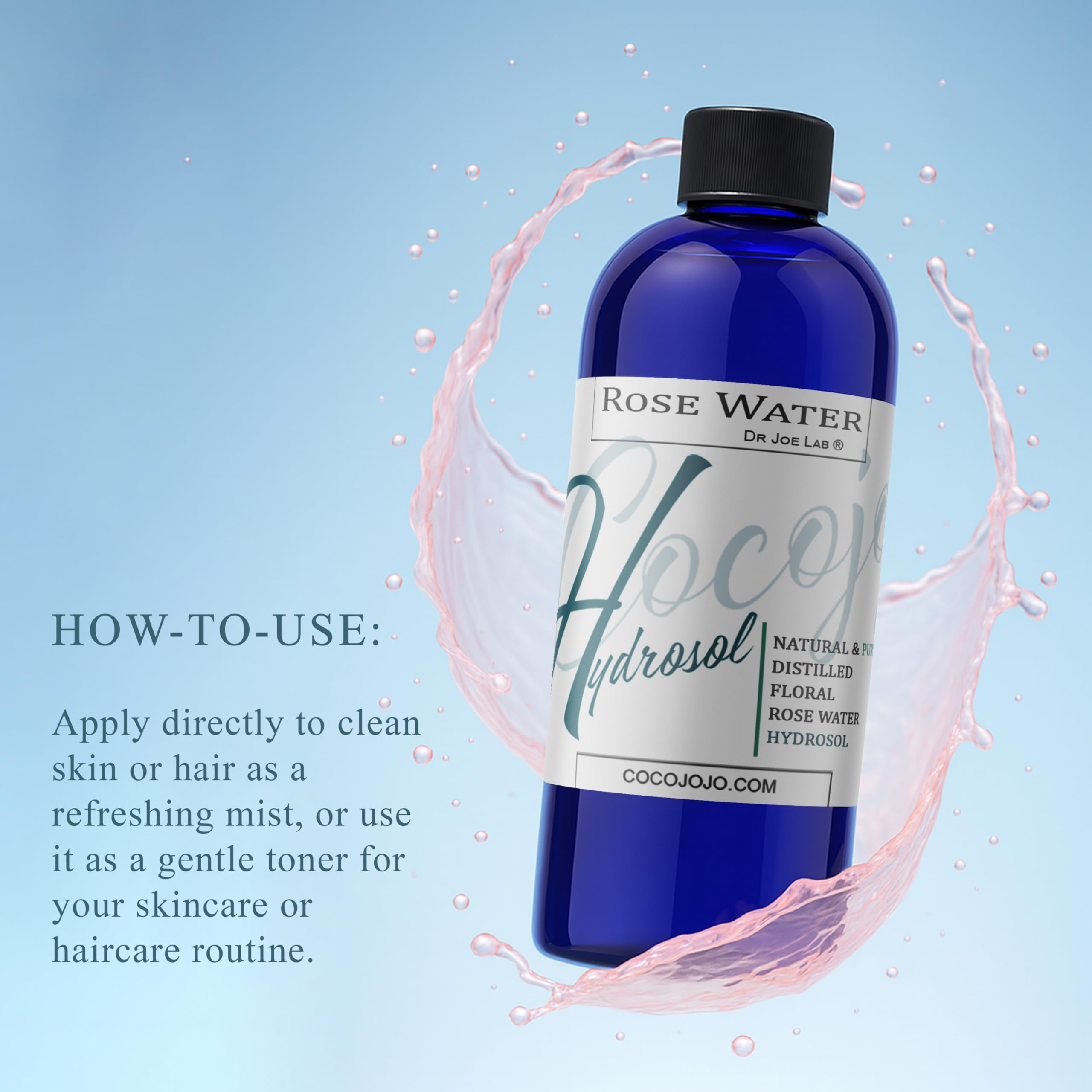 Cocojojo Rose Hydrosol delivers a dewy glow on the skin.