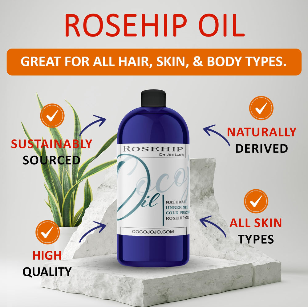 Cocojojo Rosehip Oil pour demonstrates easy nightly skincare routine.