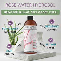 Cocojojo Bulgarian rosewater spray refreshing the face
