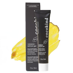 Cocokind Advanced Retinol Gel 0.5% bottle shot highlights smoothing formula