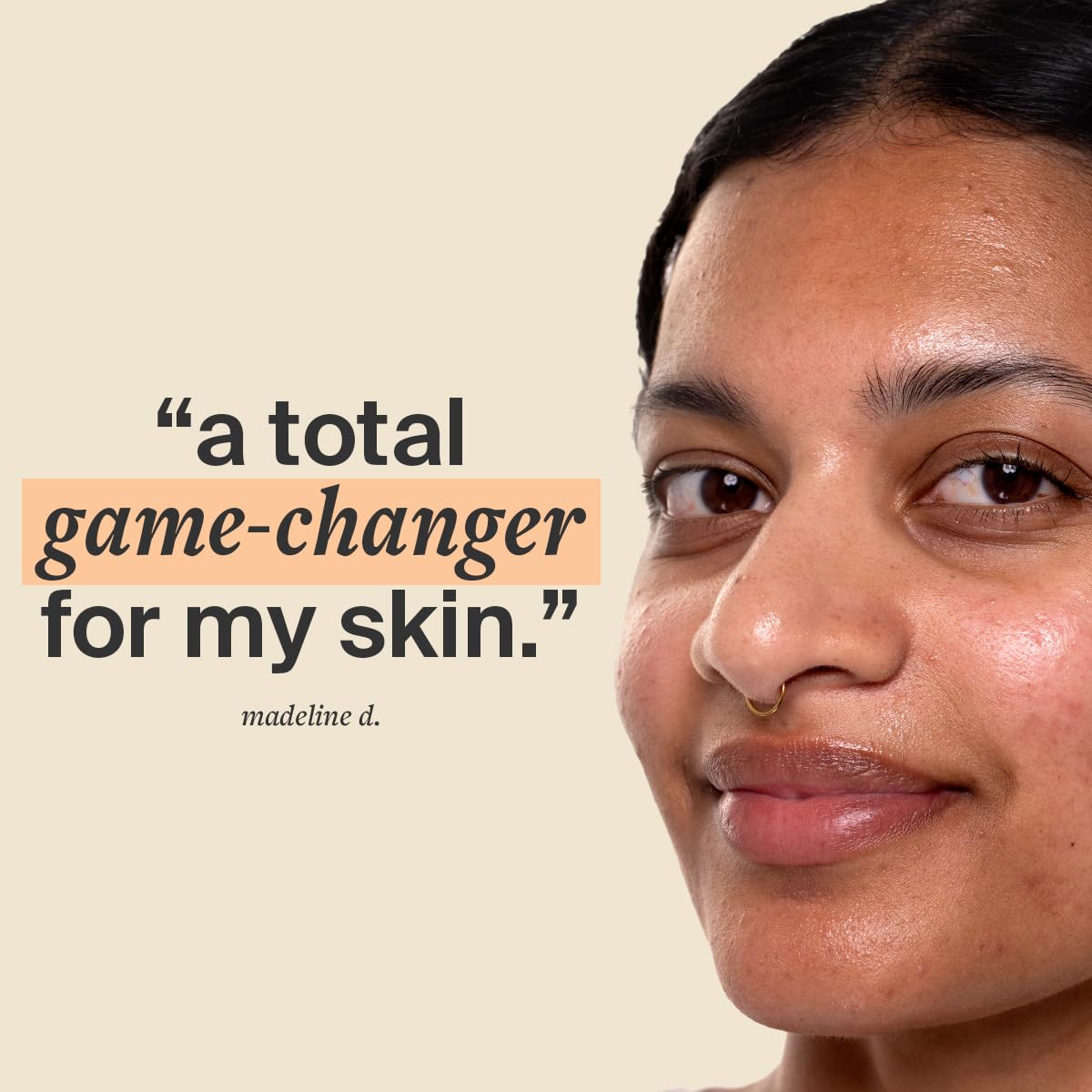 Cocokind Advanced Retinol Gel skin appearance close up hints improved texture