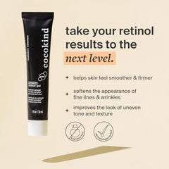 Cocokind Advanced Retinol Gel texture close up demonstrates lightweight, soothing feel