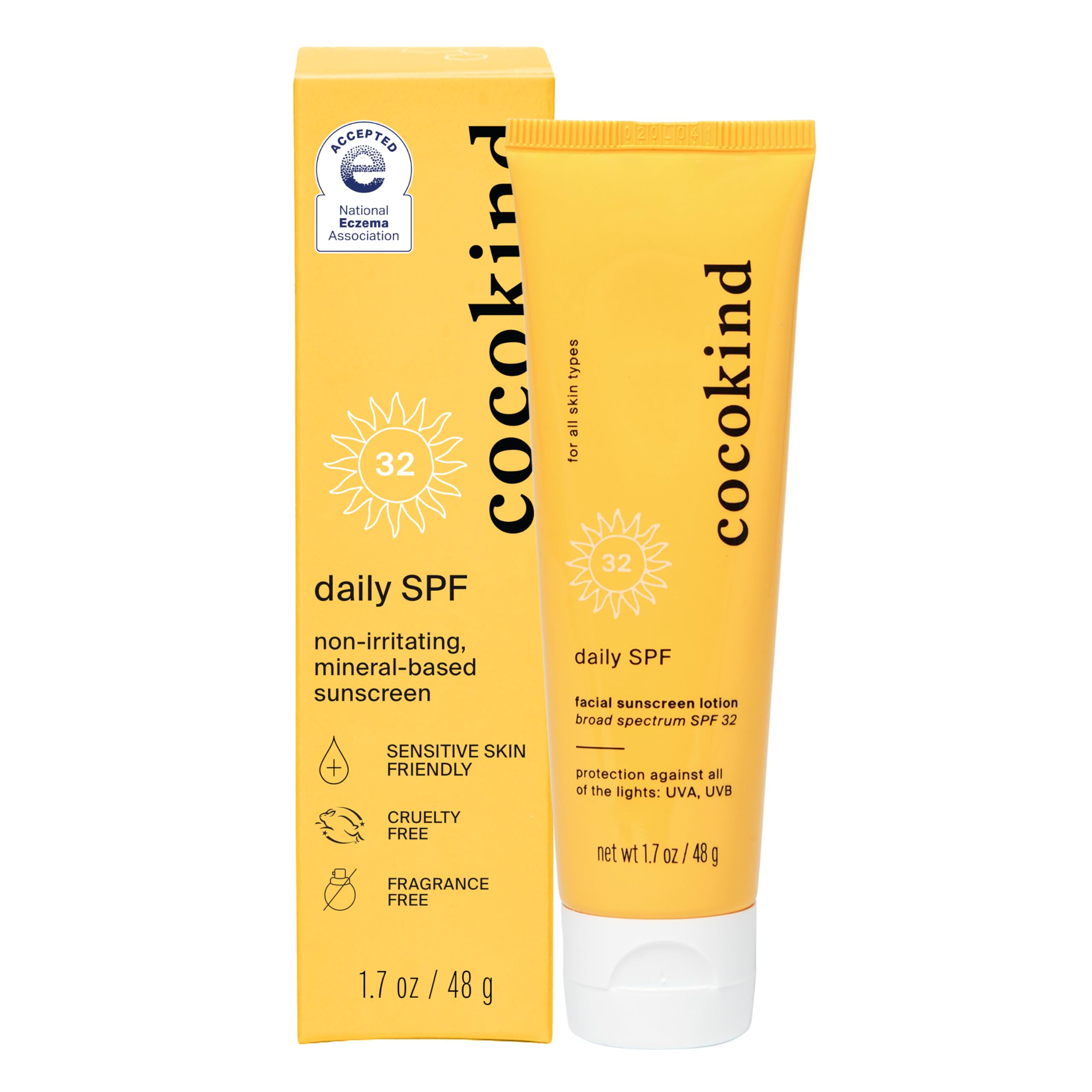 Cocokind Daily SPF bottle showing reef-safe zinc oxide protection